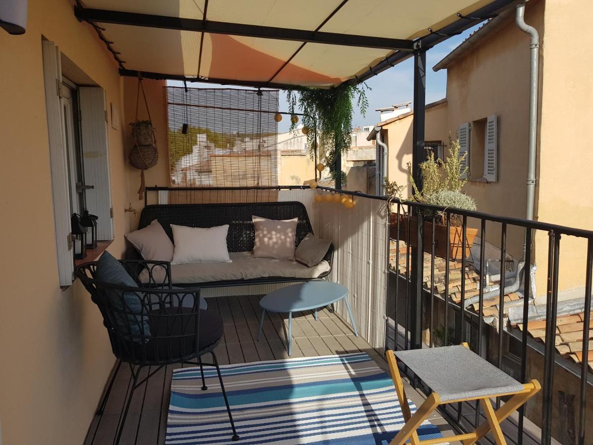 Ferienwohnung Beau Duplex Avec Terrasse - Centre Historique Aix-en-Provence Exterior foto
